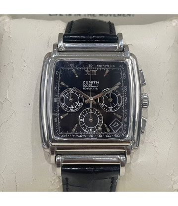 ZENITH El Primero Ref. 90/01 0420 400 36x36mm Año 2000 Caja y Documentacion