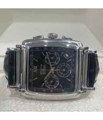 ZENITH El Primero Ref. 90/01 0420 400 36x36mm Año 2000 Caja y Documentacion
