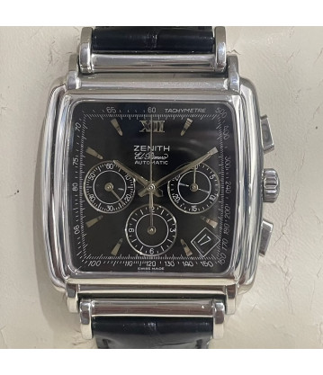 ZENITH El Primero Ref. 90/01 0420 400 36x36mm Año 2000 Caja y Documentacion