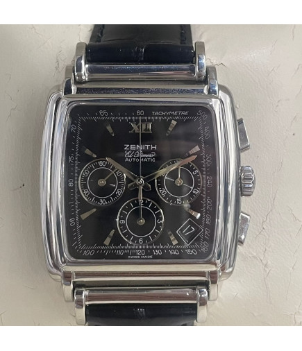 ZENITH El Primero Ref. 90/01 0420 400 36x36mm Año 2000 Caja y Documentacion