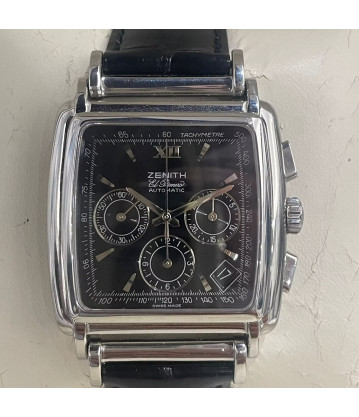 ZENITH El Primero Ref. 90/01 0420 400 36x36mm Año 2000 Caja y Documentacion