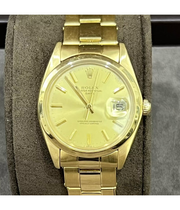 Rolex Date vintage 34mm ref 1500 plexy full set, vintage