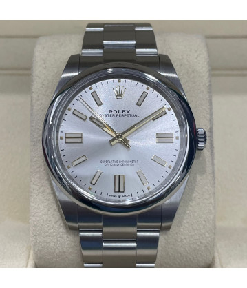 Rolex Oyster Perpetual 41 MM Año 2021 Ref:124300 Silver Dial Full set
