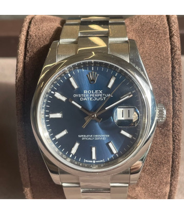 Rolex Date Just 36MM 126200 Esfera Azul Brazalete Oyster año 2019