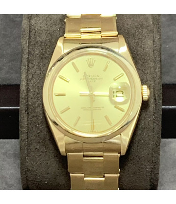 Rolex Date Oro Vintage 34mm Ref 1500 Plexy, vintage