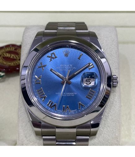 Rolex Datejust || Ref.: 116300 Dial Blu Romano Año 2013 Caja y Documentación