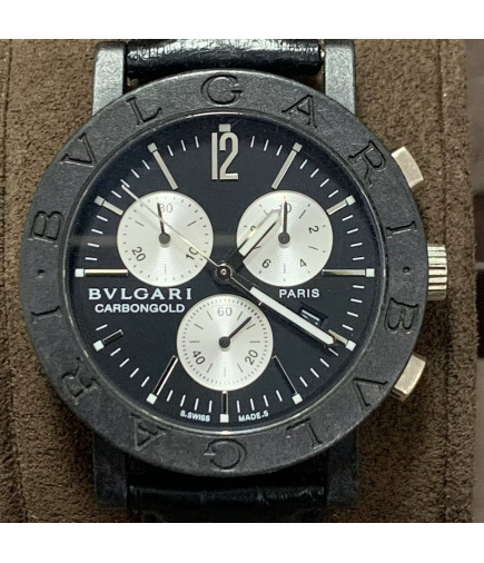 BVLGARI CarbonoGold Chronograph "París" Ref. BB38CLCH 38mm Año Aprox.: 2000–2005