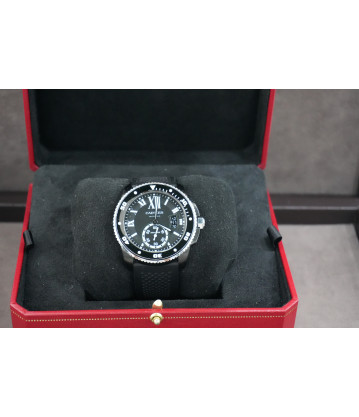 Cartier Calibre Diver 3729, 42 mm,Esfera Negra Con Bisel de Cerámica Negra.