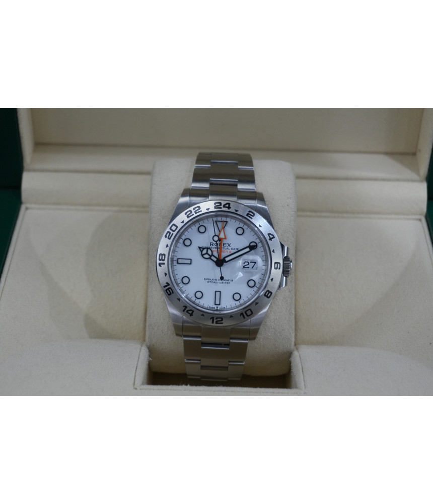 Rolex Explorer II 42mm ref.226570 Esfera Polar Full Set Año 2021.