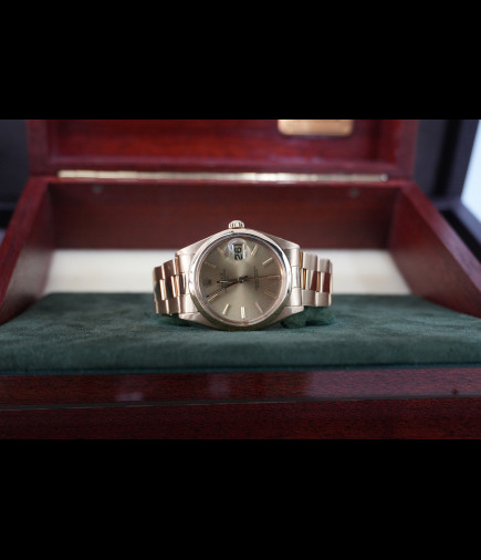 Rolex Date Oro Vintage 34mm Ref 1500 Plexy, vintage.