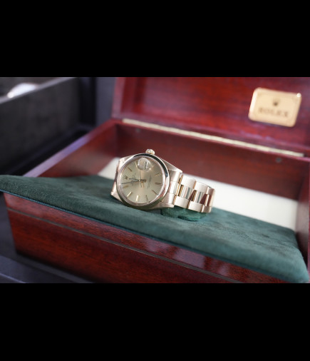 Rolex Date Oro Vintage 34mm Ref 1500 Plexy, vintage.