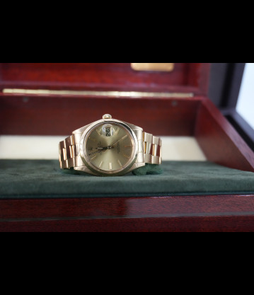 Rolex Date Oro Vintage 34mm Ref 1500 Plexy, vintage.