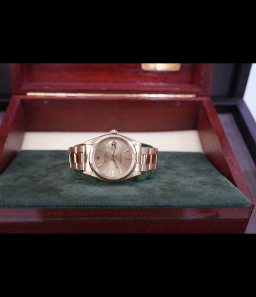 Rolex Date vintage 34mm ref 1500 plexy full set, vintage.