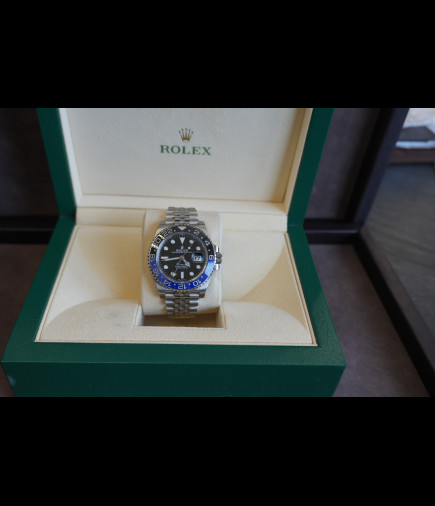 ROLEX GMT MASTER ll "BATGIRL" Jubilé REF 126710BLNR 2021 con Estuche y Documentacion.