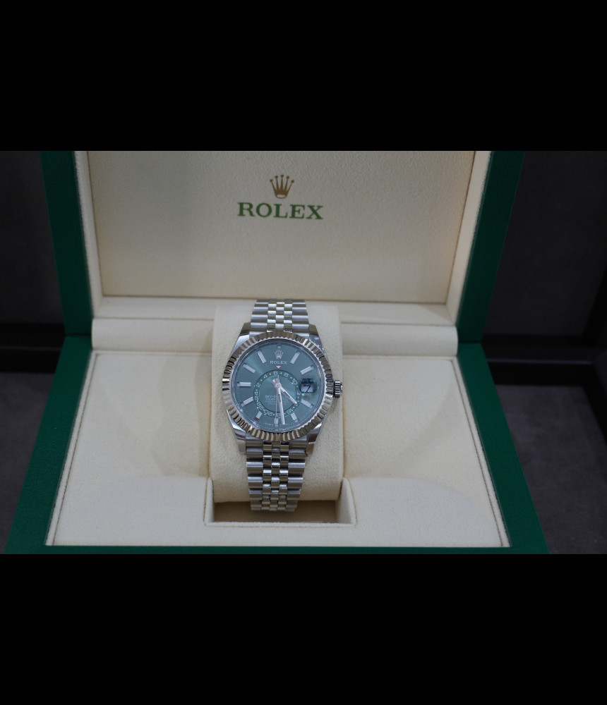 Sky Dweller ref.336934 esfera verde año 2024 full set jubilee 42mm calendario anual