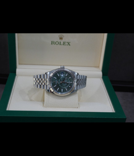 Sky Dweller ref.336934 esfera verde año 2024 full set jubilee 42mm calendario anual