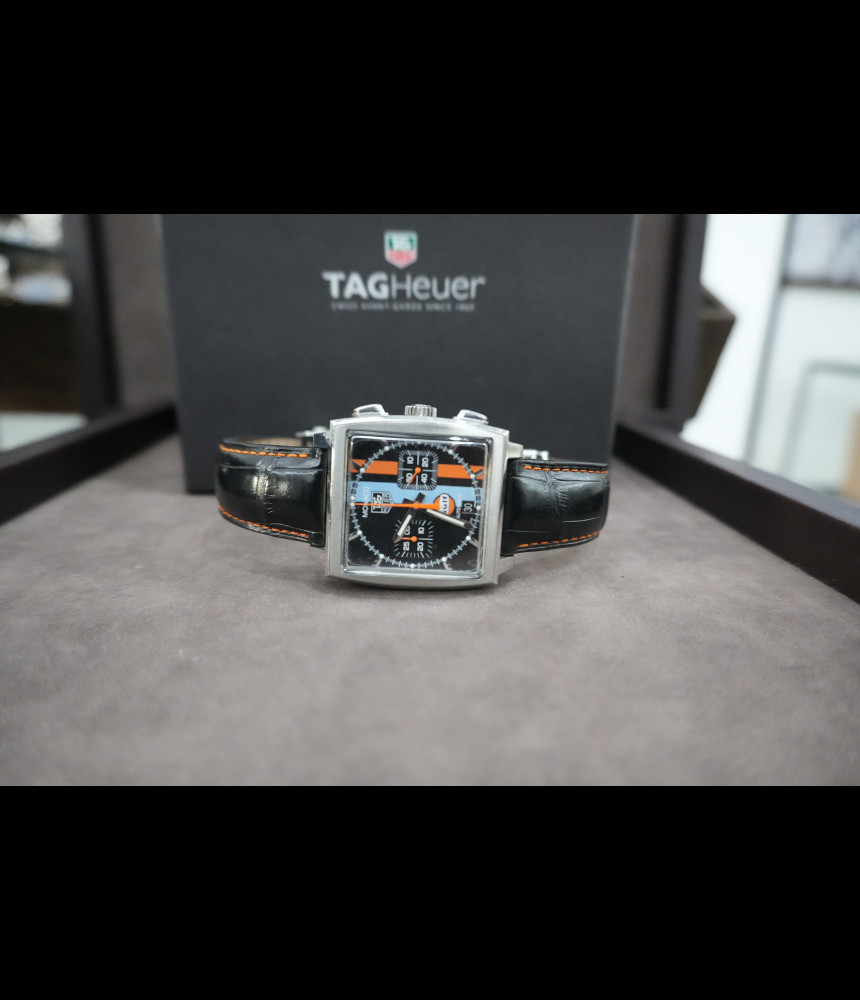 TAG Heuer Monaco Chronograph steve EDicion Limitada 4000 P  Caliber 11  macqueen Gulf estuche y documentacion.