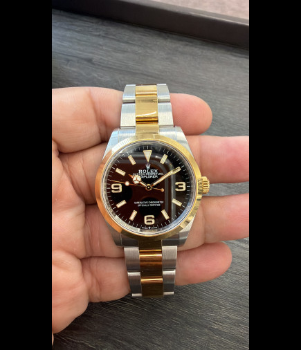 Rolex Explorer Acero Oro - Ref:124273 - Año de fabricación: 2022 -Con estuche original - Con documentación original