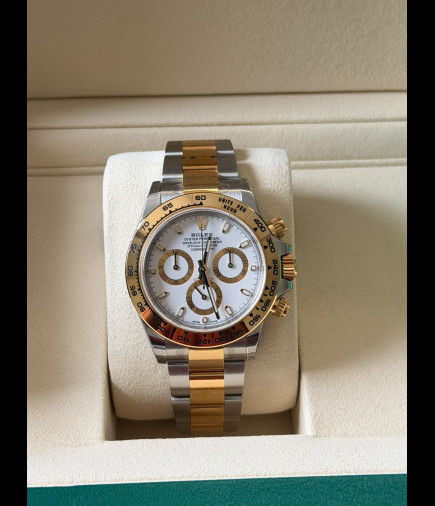 Rolex Oyster Perpetual Cosmograph Daytona (Rolesor Amarillo) 40mm Ref. 116503 Año 2020 Full Set FULL STICKERS